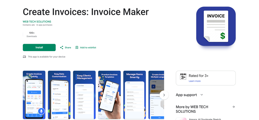 Invoice Creator by WebTechSolutions