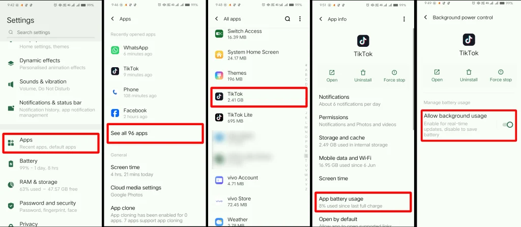Android App Battery Usage Restriction