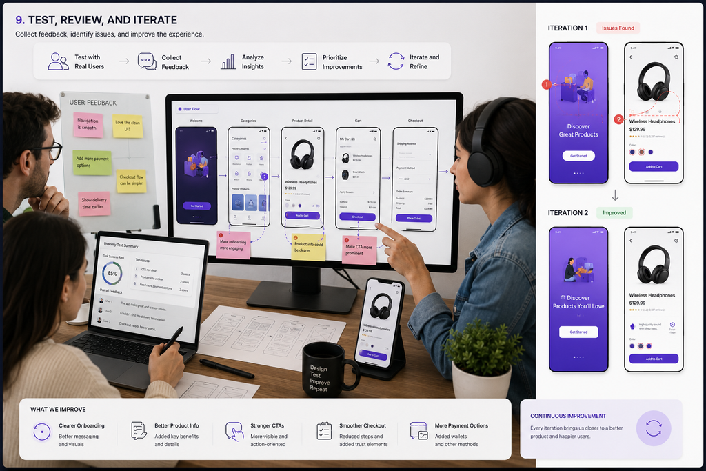 Test, Review, and Iterate